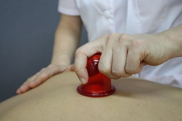 cupping massage for osteochondrosis of the spine