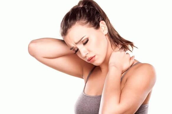 neck pain with osteochondrosis of the spine